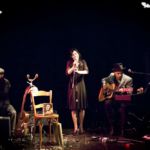 FRIDA LA DOUCE - une lecture-concert avec les musiciens Pierre Omer et Julien Israelian et la comédienne Martine Corbat. Théâtre Le Saltimbanque, Genève, le 13 deécembre 2017. ©Dorothée Thébert Filliger